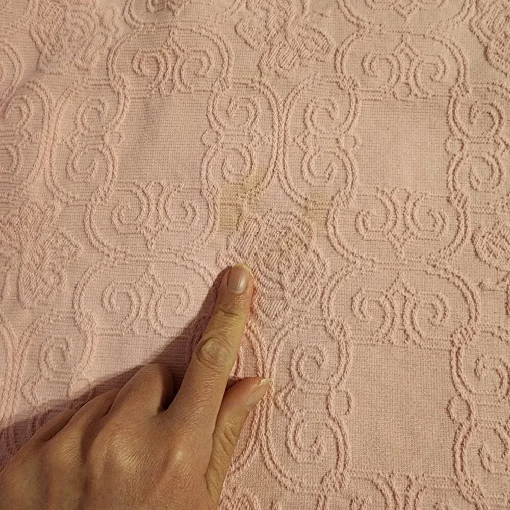 Lilly Pulitzer Pink Quilted Comforter Set King Size 100% Cotton Used Conditions
